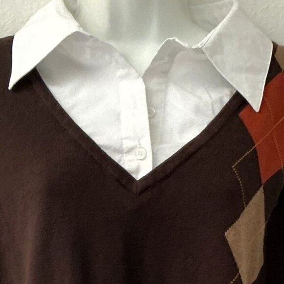 VINTAGE APT.9 SWEATER VEST TOP PLUS - Picture 5 of 9